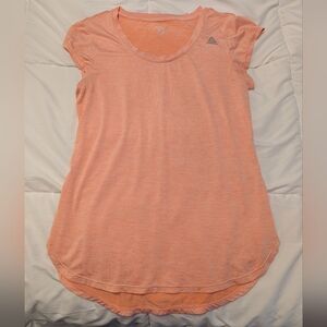 Reebok Peach Short Sleeve Scoop Neck Performance Tee